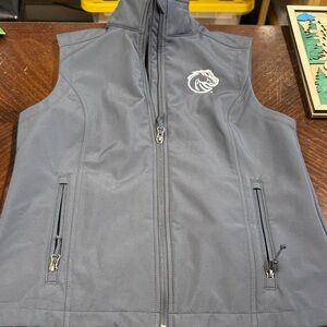 Port Authority Women's Gray Soft Shell Vest Boise State University